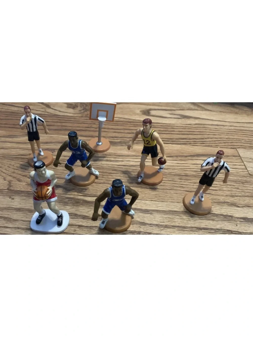 Lot of Cake Toppers –Vintage 90s Sports Basketball Player(s) Hoop(s) Referee(s)